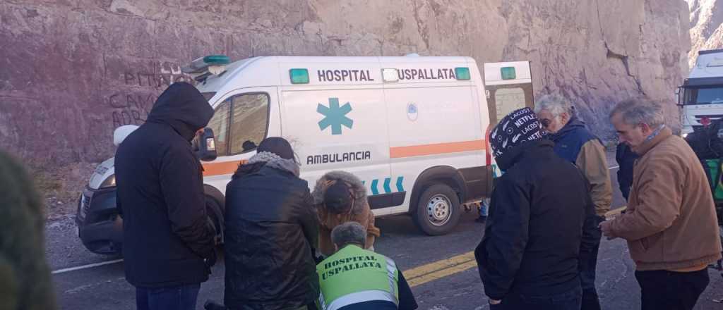 Una moto derrap&oacute; en Ruta 7 y una mujer result&oacute; herida