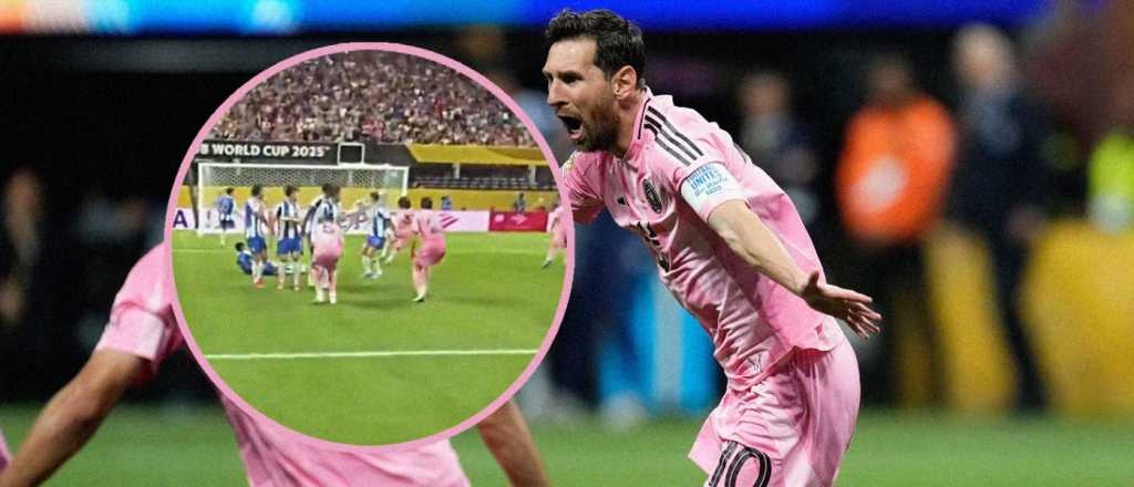 Video: así vio el árbitro el golazo impactante de Leo Messi