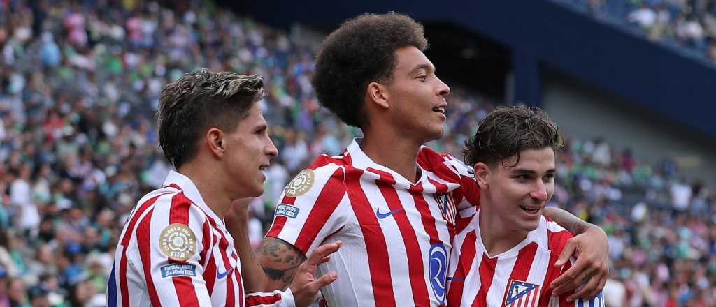 Atlético de Madrid venció a Seattle y logró su primer triunfo