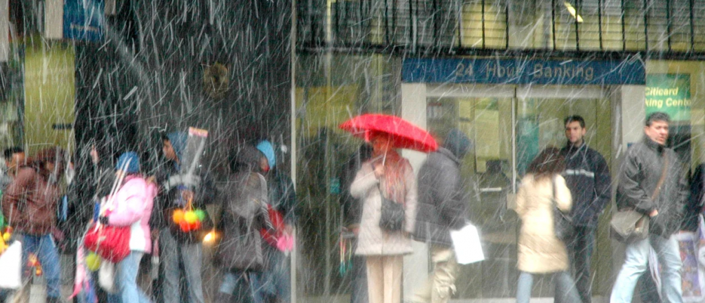 Llegó la nieve a Buenos Aires