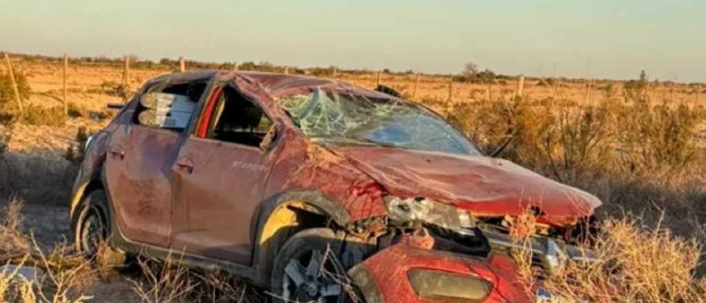 Un matrimonio mendocino volcó en San Juan