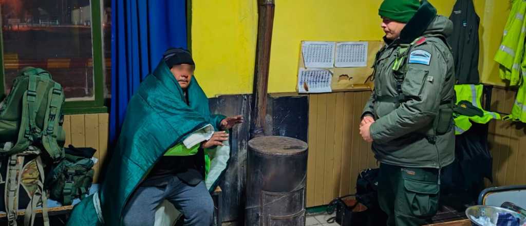 Principio de congelamiento: asistieron a un camionero en Alta Montaña