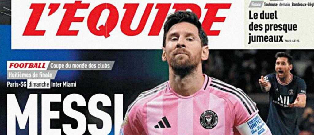 Francia no perdona: tapa dur&iacute;sima de L'&Eacute;quipe contra Messi antes de Inter-PSG