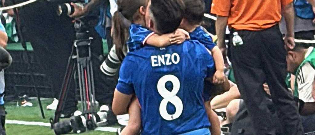 Video: el mendocino que hizo que el festejo de Enzo Fernández fuera completo