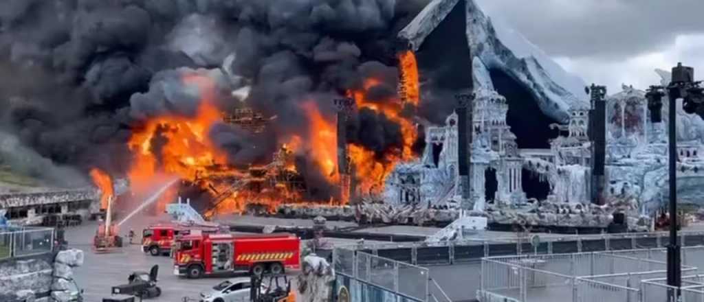 Se incendió el escenario principal del festival de electrónica Tomorrowland