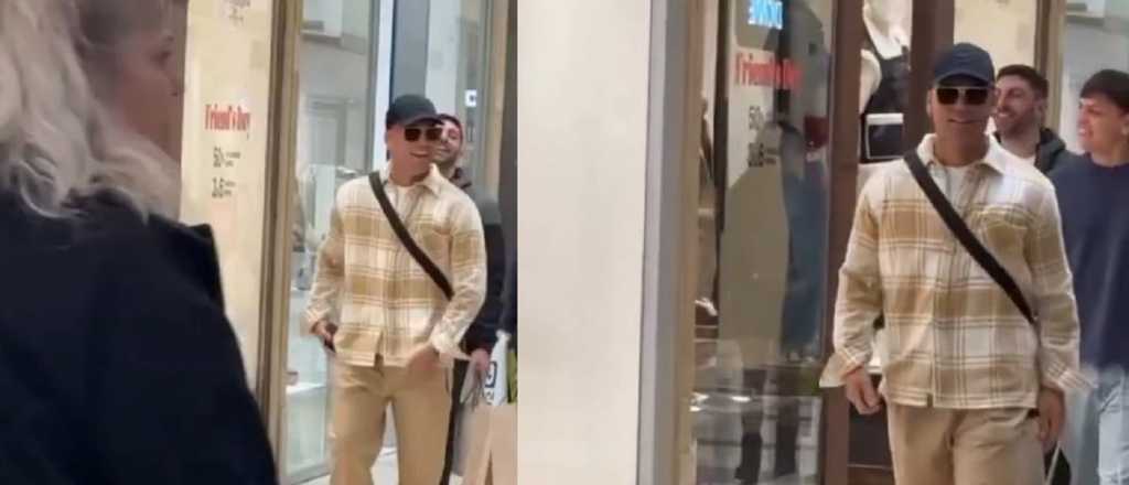 Videos: Lautaro Martínez en un shopping y tomando vino en Mendoza