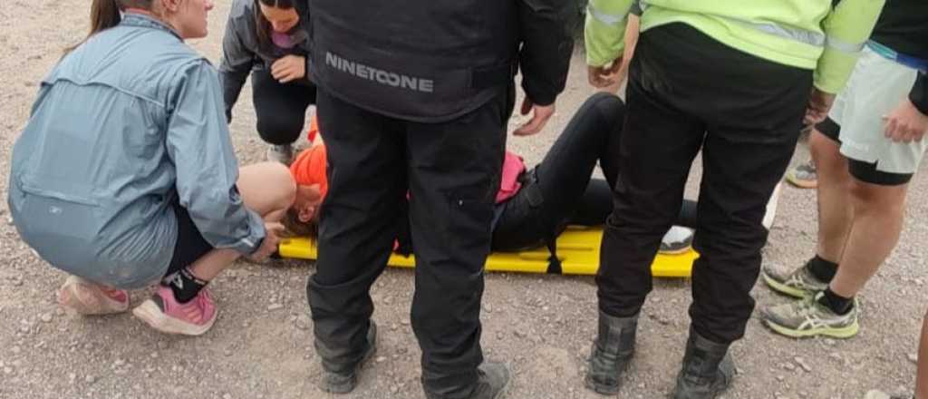 Rescataron a una mujer accidentada en el Cerro Llorón