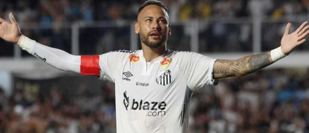 El incre&iacute;ble festejo de Neymar en una jugada que no fue gol