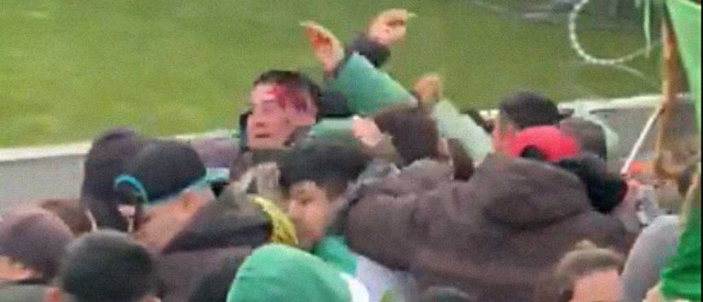 Video: brutal pelea a cuchillazos en la tribuna de Aldosivi