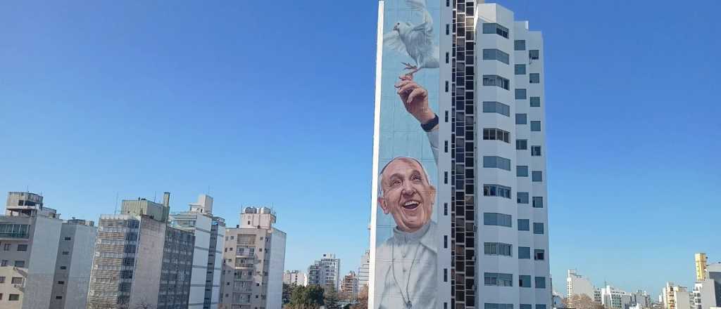 Inauguraron el mural más grande del mundo dedicado al Papa Francisco