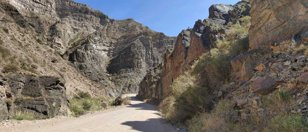 Tránsito interrumpido en el Cañón del Atuel