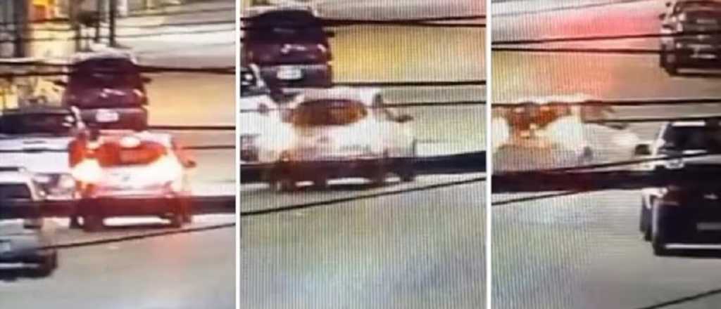 Video: una mujer fue arrastrada 4 cuadras en el capot de un auto 