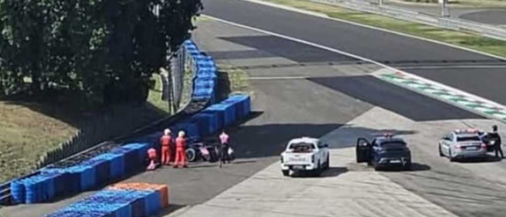 Así es la curva donde se accidentó Colapinto y también sufrió Hamilton