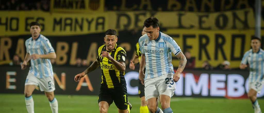 Racing perdió 1 a 0 con Peñarol en una batalla durísima