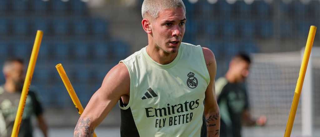 Video: Mastantuono marcó su primer gol entrenando en Real Madrid
