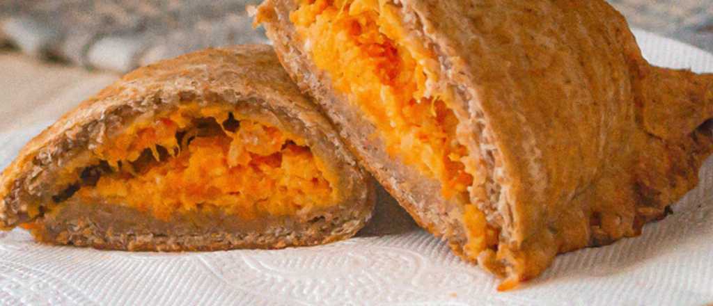 Calzone de zanahoria con masa integral: receta f&aacute;cil y deliciosa