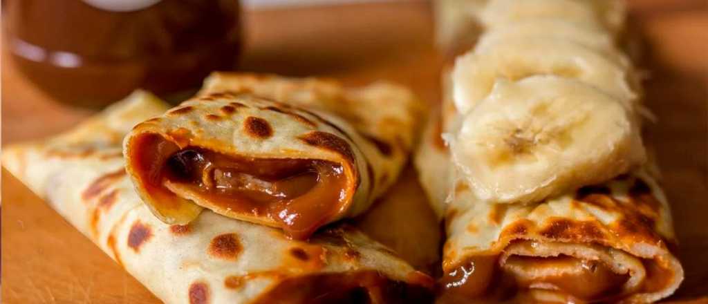 Panqueques con leche condensada y 1 huevo: dulces o salados en minutos