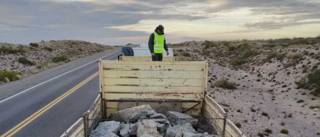 Sacaban piedras de manera ilegal en San Rafael y las llevaban a Maipú