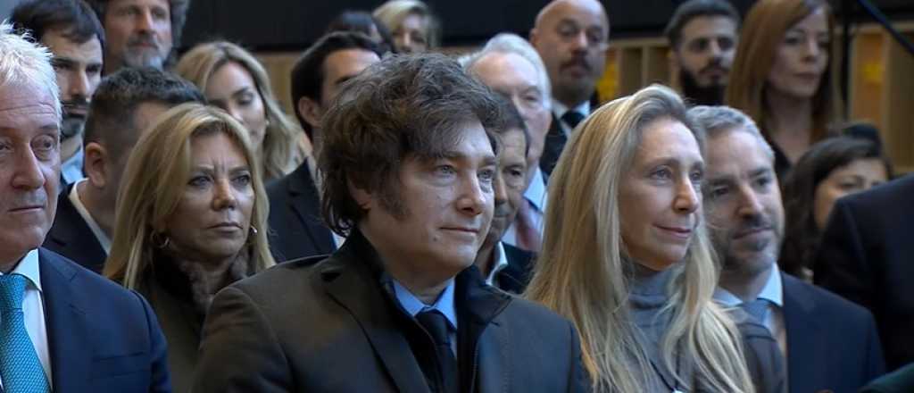 Milei no habl&oacute; de coimas y elogi&oacute; un proyecto mendocino truncado