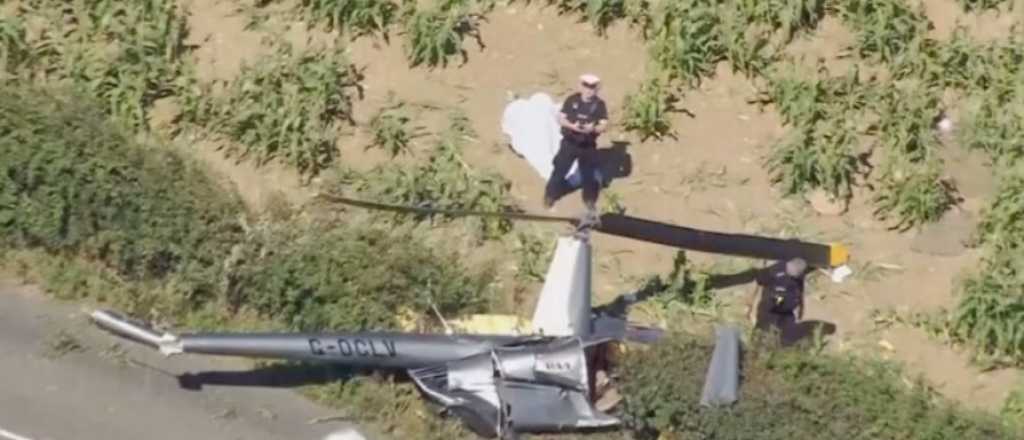 Al menos tres muertos tras la caída de un helicóptero en Reino Unido