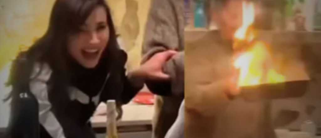 Video: Celeste Cid invitó a cenar a sus suegros y casi ocurre un accidente