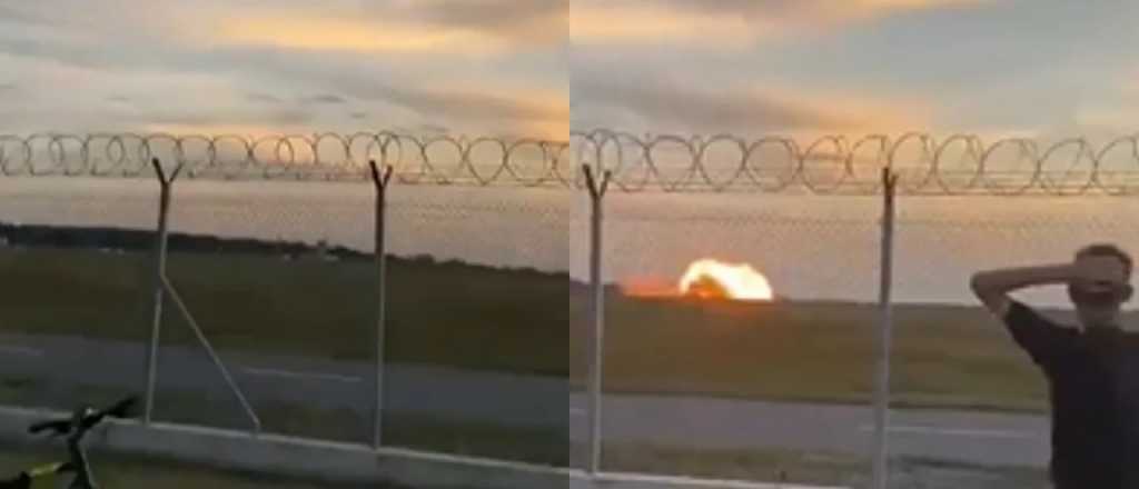 Videos del impactante accidente a&eacute;reo en el que muri&oacute; el piloto en Polonia
