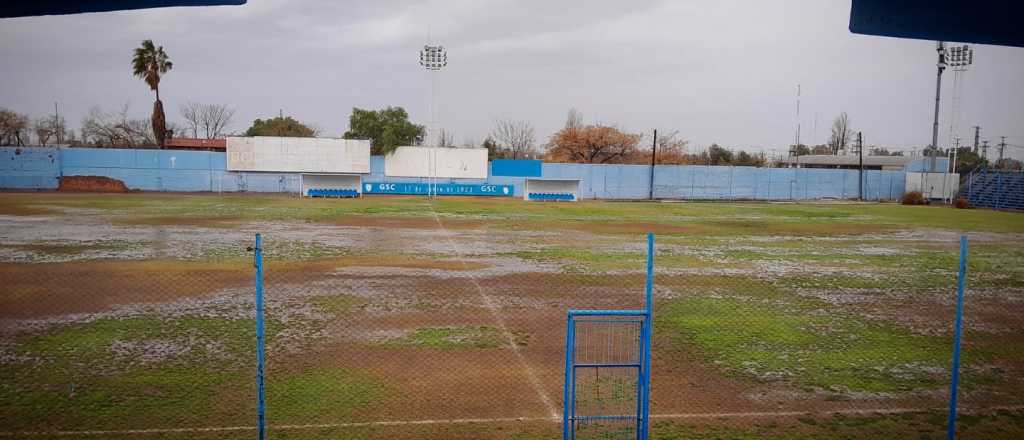 Partido suspendido: as&iacute; qued&oacute; la cancha de Guti&eacute;rrez por la lluvia