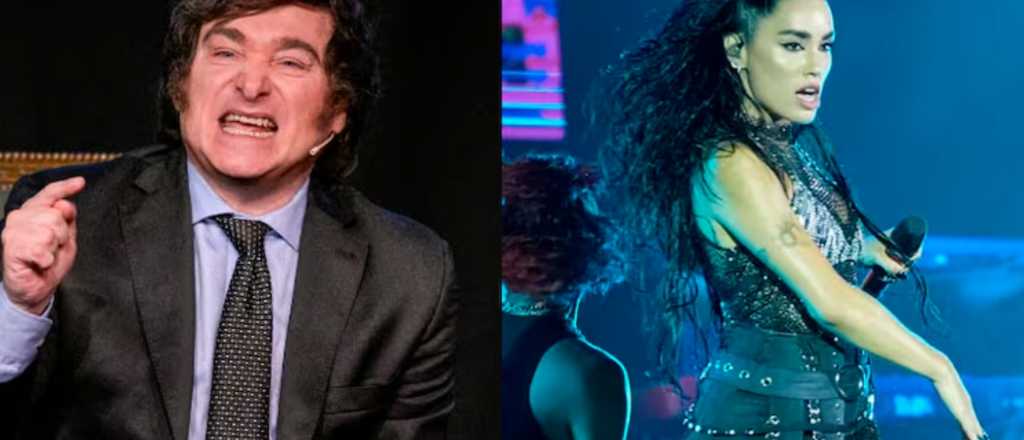 La pol&eacute;mica reacci&oacute;n de Lali tras ver cantar a Milei con el Chaque&ntilde;o