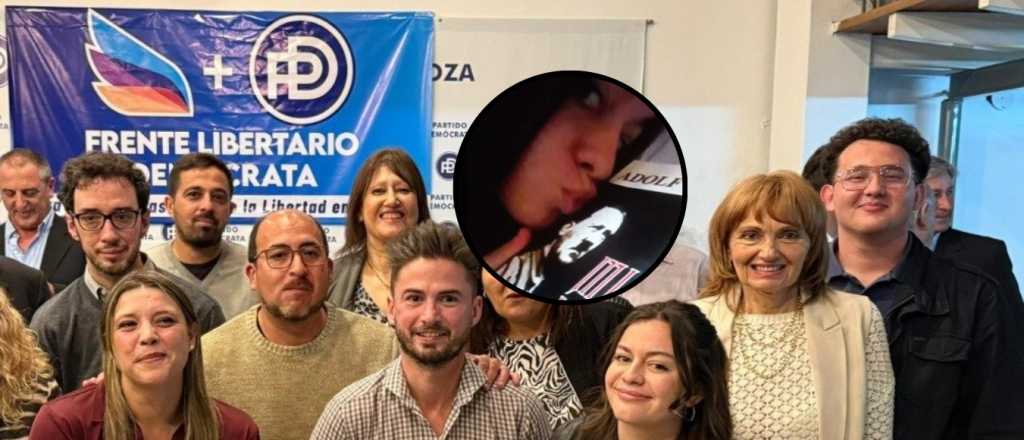 La foto de una candidata besando el libro de Hitler: "Fue un chiste de mal gusto"