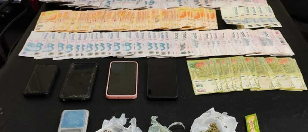 Drogas, armas y más de un millón de pesos en San Rafael