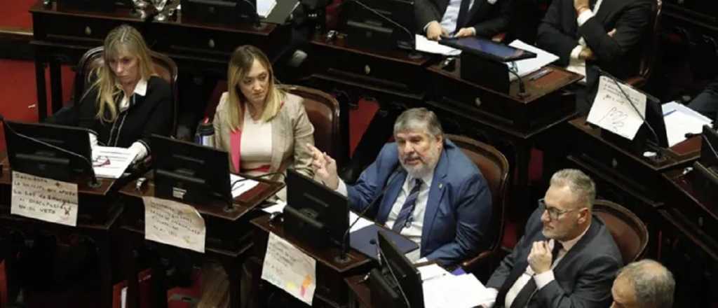 Insultos, cantos y cruces en la sesión contra el veto de Milei