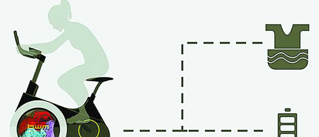 Inventaron una bicicleta fija que lava la ropa mientras pedaleás