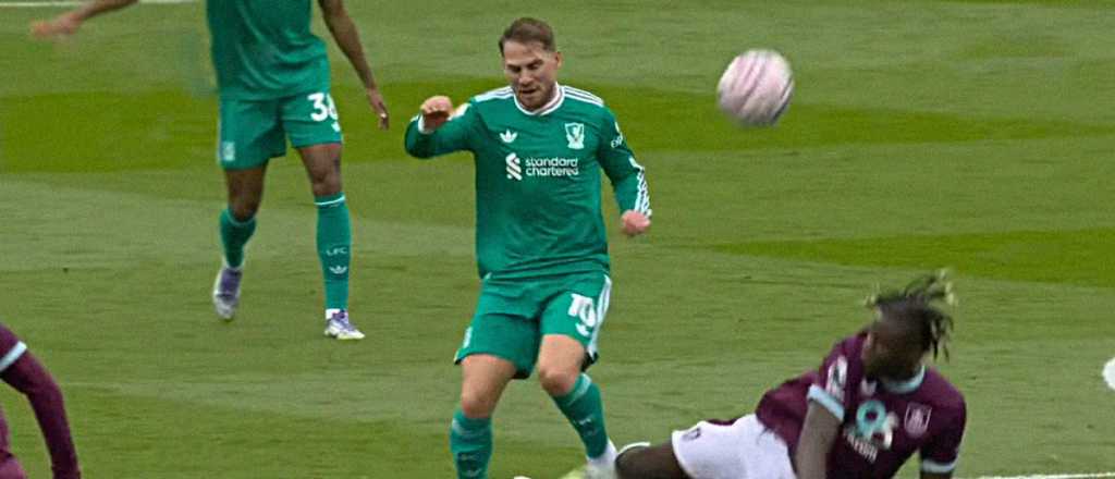 El escalofriante planchazo que sacó a Alexis Mac Allister ¡y no fue roja!