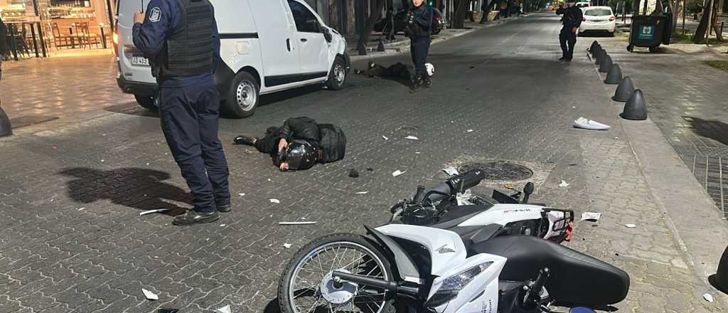 Fuerte accidente en una transitada esquina de la Quinta Sección