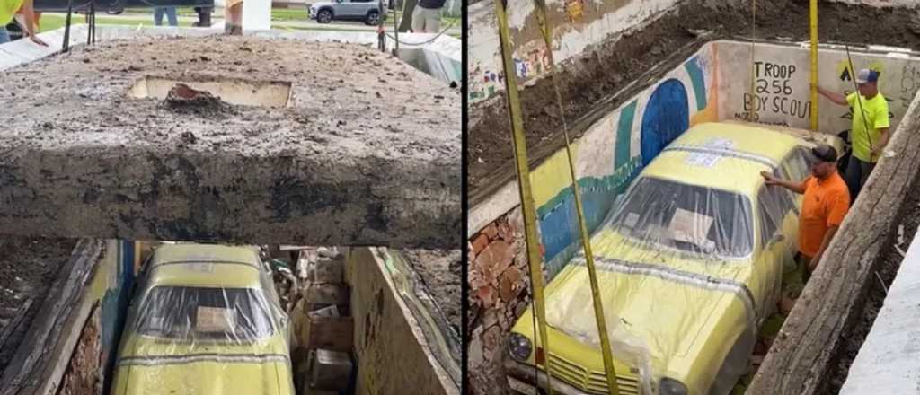 Desenterraron un Chevrolet 0 km que estuvo enterrado 50 años: así está