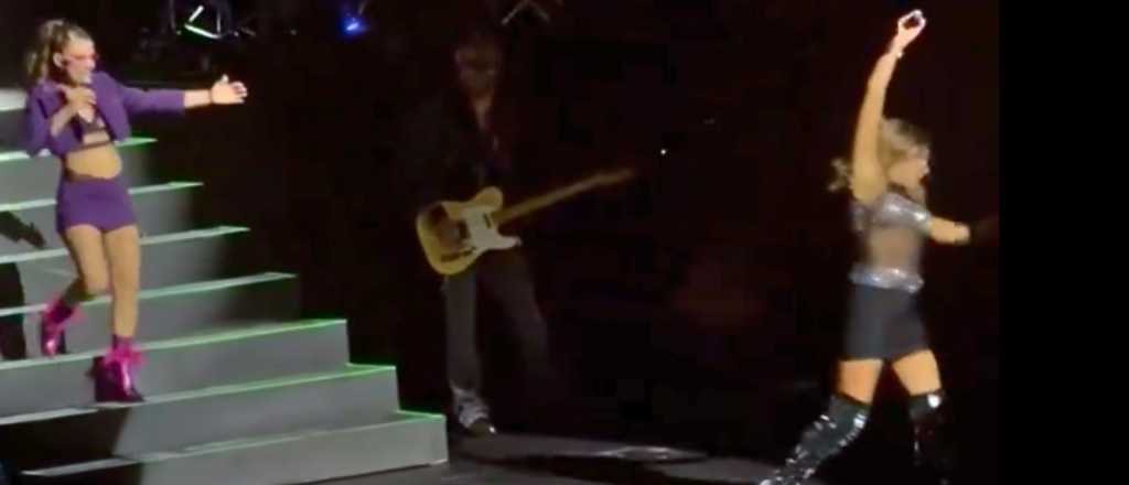 Video: Catherine Fulop cayó del escenario en pleno show