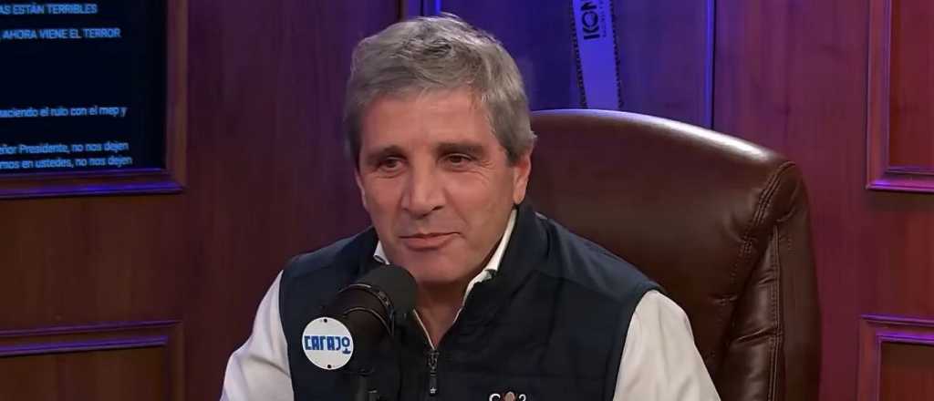 Luis Caputo: "Vamos a vender hasta el último dólar en el techo de la banda"