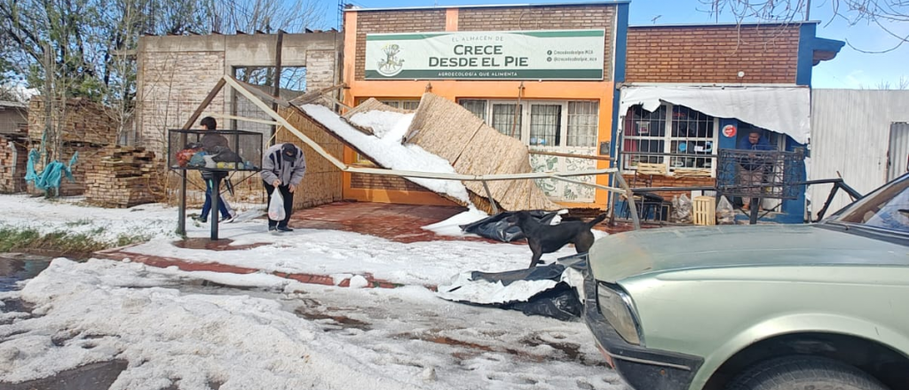El granizo afect&oacute; San Carlos: da&ntilde;os y familias evacuadas