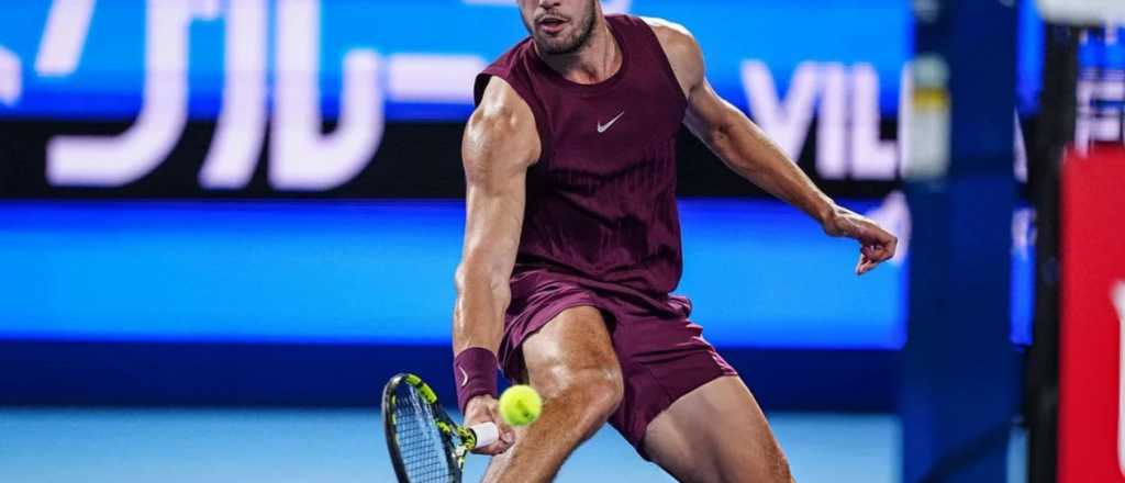 Alcaraz fue mucho para Sebastián Báez en Tokio