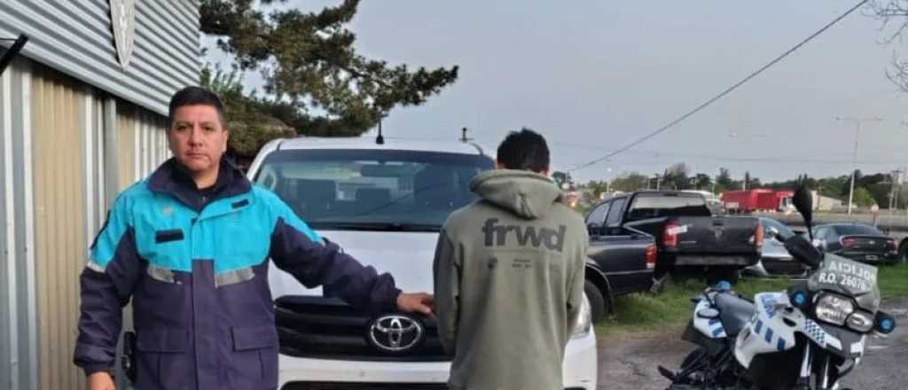 Un mendocino detenido en Buenos Aires por conducir una pick-up robada