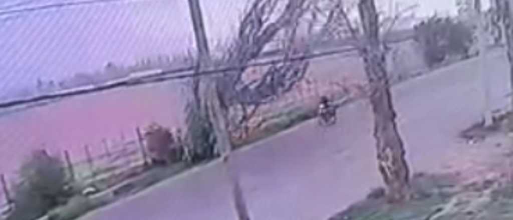 Video: así fue el terrible accidente del delivery en Las Heras