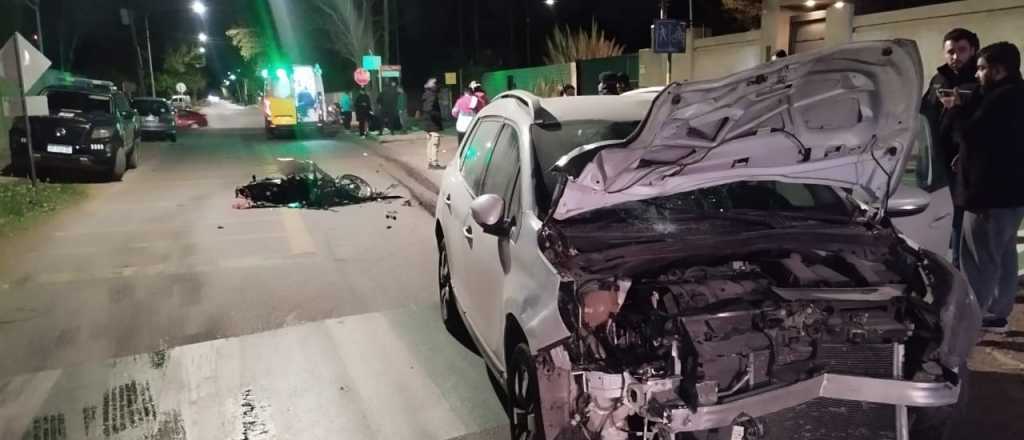 Manejaba borracha y atropelló a un motociclista en Luján