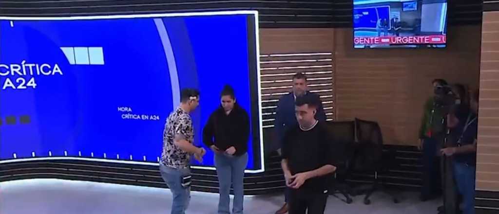 Video: detuvieron en vivo en la TV a otra sospechosa del triple crimen