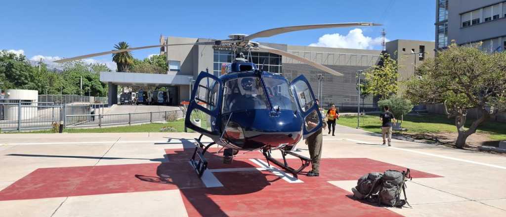 Derivaron en helic&oacute;ptero a una mujer tras un accidente en San Rafael