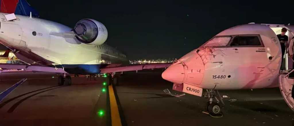 Insólito choque entre dos aviones de Delta en Nueva York: un herido
