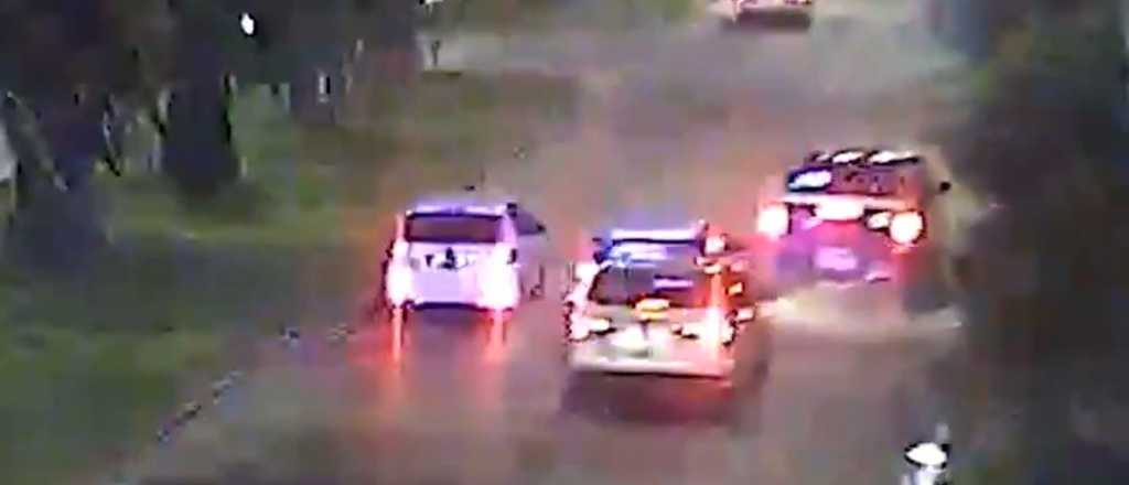 Video: persecución, choques, una mujer herida y un detenido