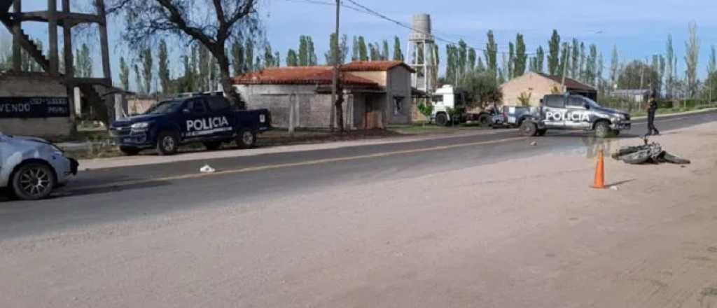 Un joven resultó herido al chocar en su moto contra un auto en San Rafael