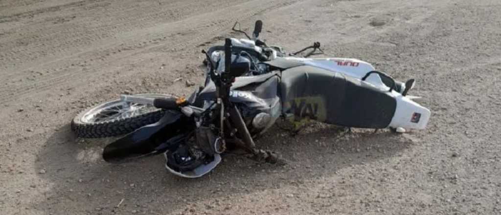 Un motociclista perdió el conocimiento tras chocar en Guaymallen