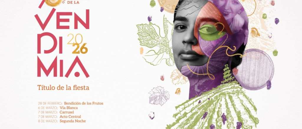Este es el nuevo afiche para la Fiesta Nacional de la Vendimia 2026