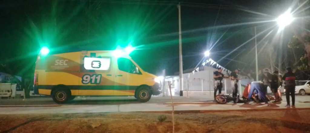 Una motociclista cayó del rodado al esquivar un perro en una ruta de Junín